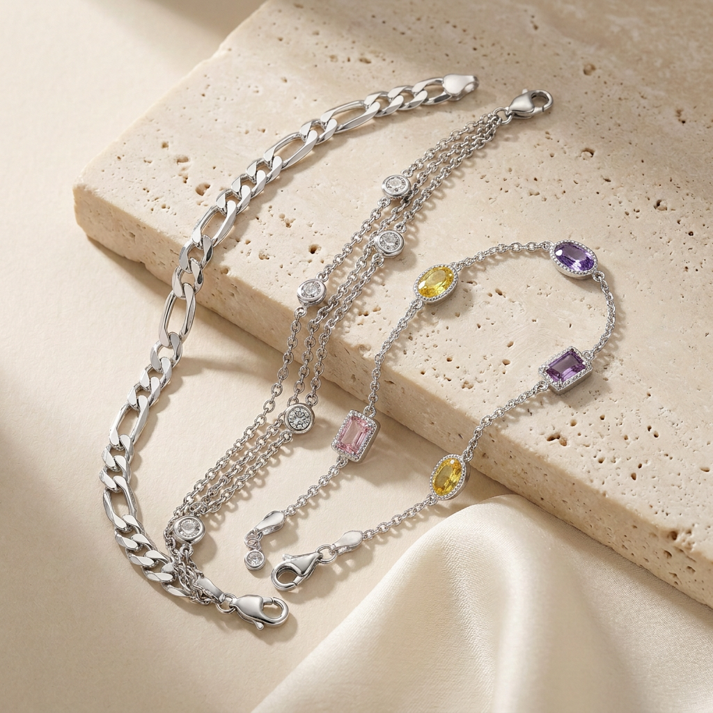 Bracelets thumbnail with multicolor geometric bracelet
