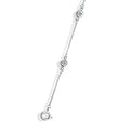 Genuine Sterling Silver Clear Cubic Zirconia Bracelet