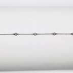 Genuine Sterling Silver Clear Cubic Zirconia Bracelet