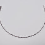 Genuine Sterling Silver Paperclip 9"+ 1" ext Anklet