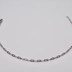Genuine Sterling Silver Paperclip 9"+ 1" ext Anklet