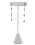 Sterling Silver Cubic Zirconia Dangle Earrings