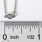 Sterling Silver Cubic Zirconia Station Chain Necklace