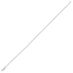 Genuine Sterling Silver Paperclip 9"+ 1" ext Anklet